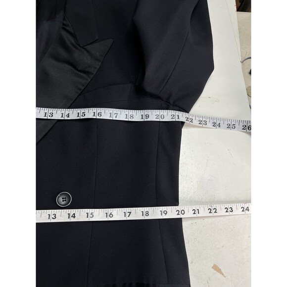 Vtg Hugo Boss Double Breasted Tuxedo Men 42R 34x33.5 Cerruti 1881 Italian Fabric - Picture 12 of 16